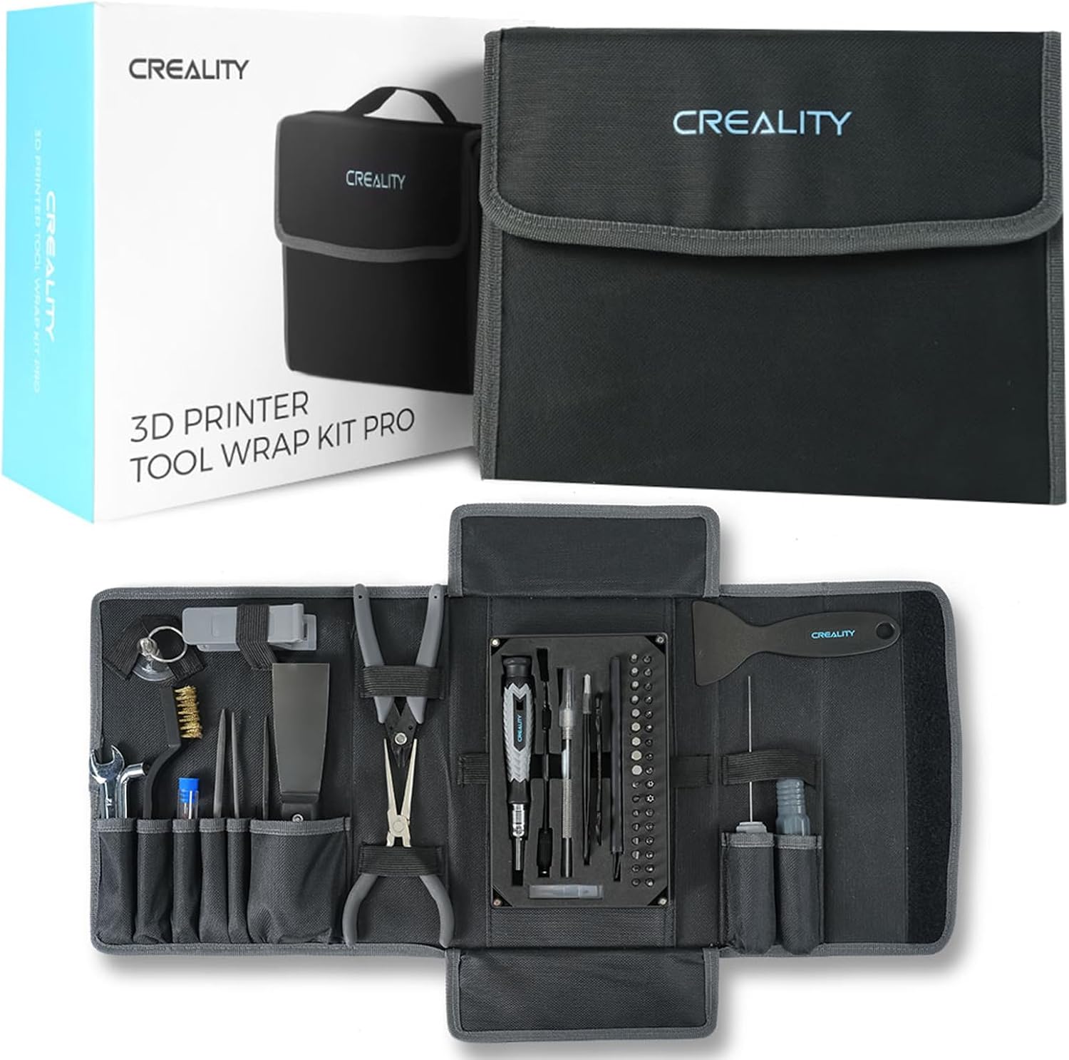 Creality 74-Piece 3D Printing Tool Wrap Kit