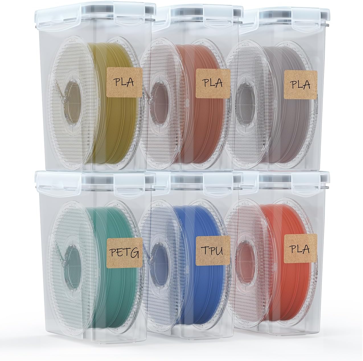 YOOPAI Six-Pack Filament Storage Boxes