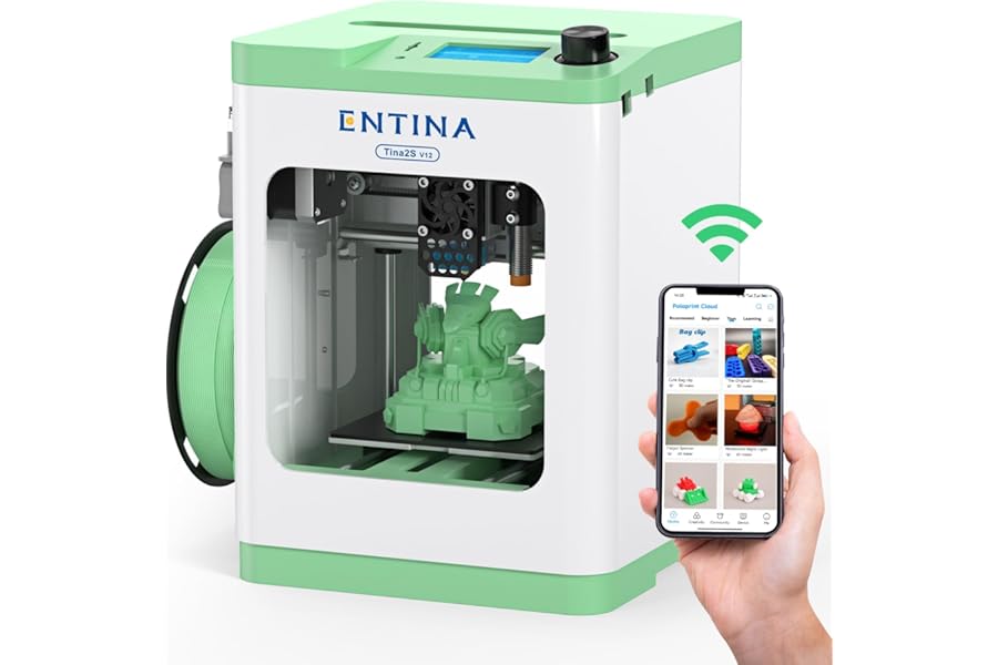 Entina TINA2S WiFi Mini 3D Printer
